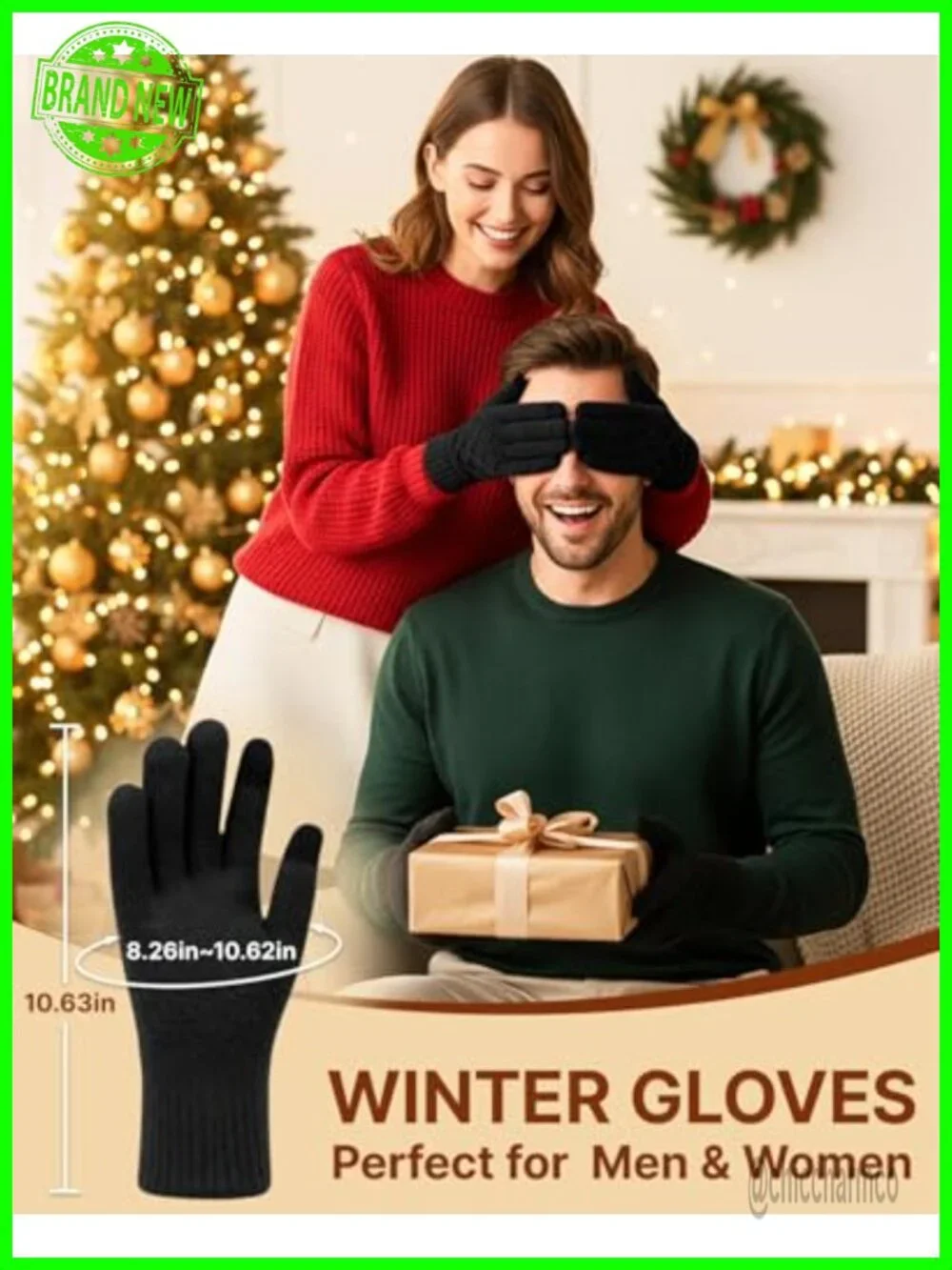 Winter Touchscreen Gloves – Thermal Wool Lining, Windproof for Driving Texting